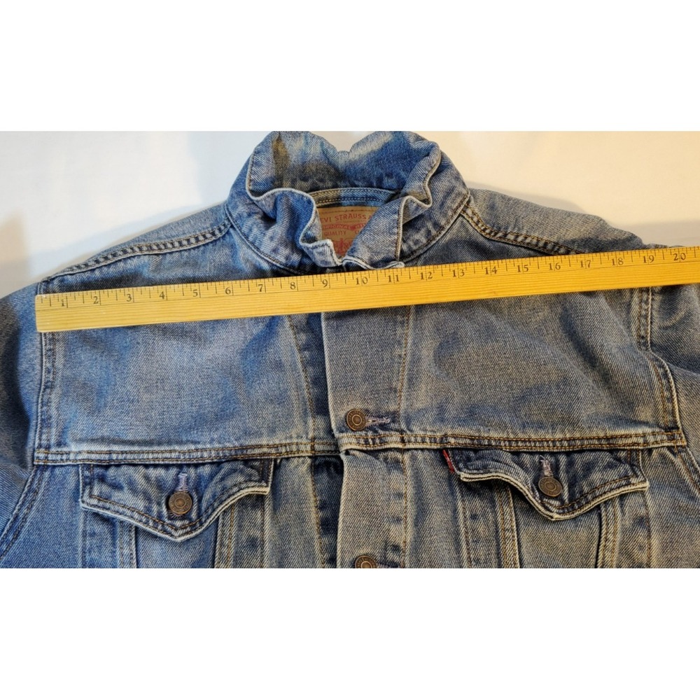 Levi's Standard Trucker Blue Jean Jacket Size Large 100% Cotton - Picture 4 of 8